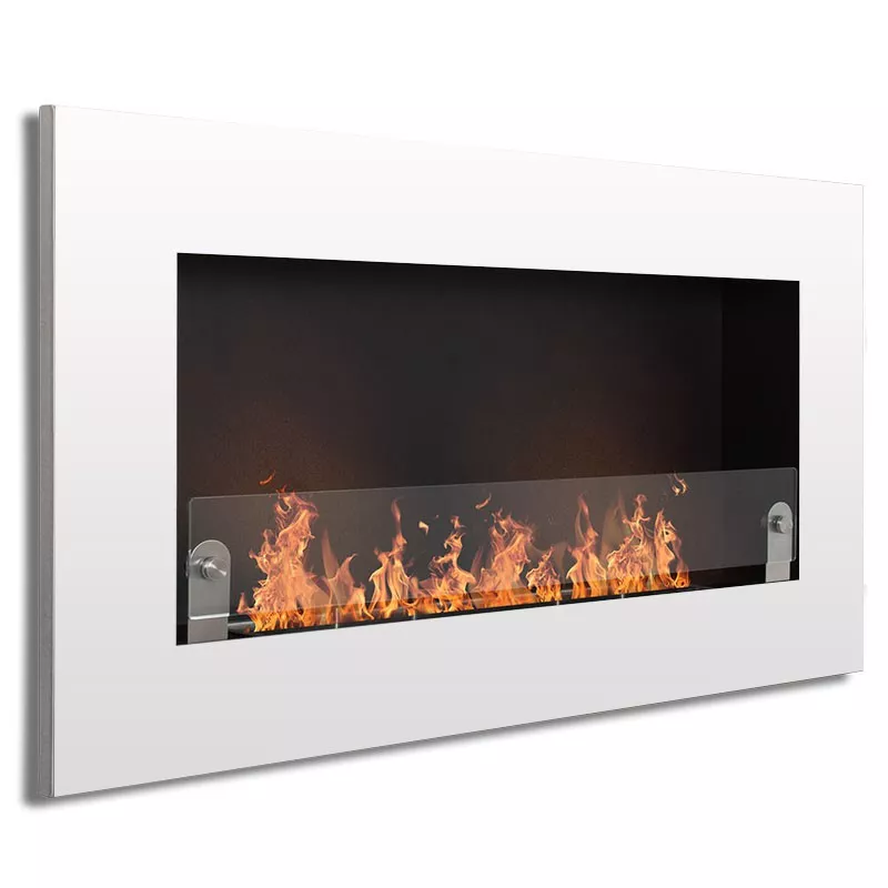 Novo Chimenea de etanol de pared XS Color Blanco brillante