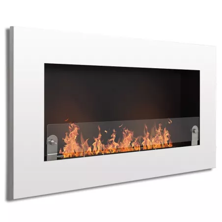 Novo Chimenea de etanol de pared XS Color Blanco brillante