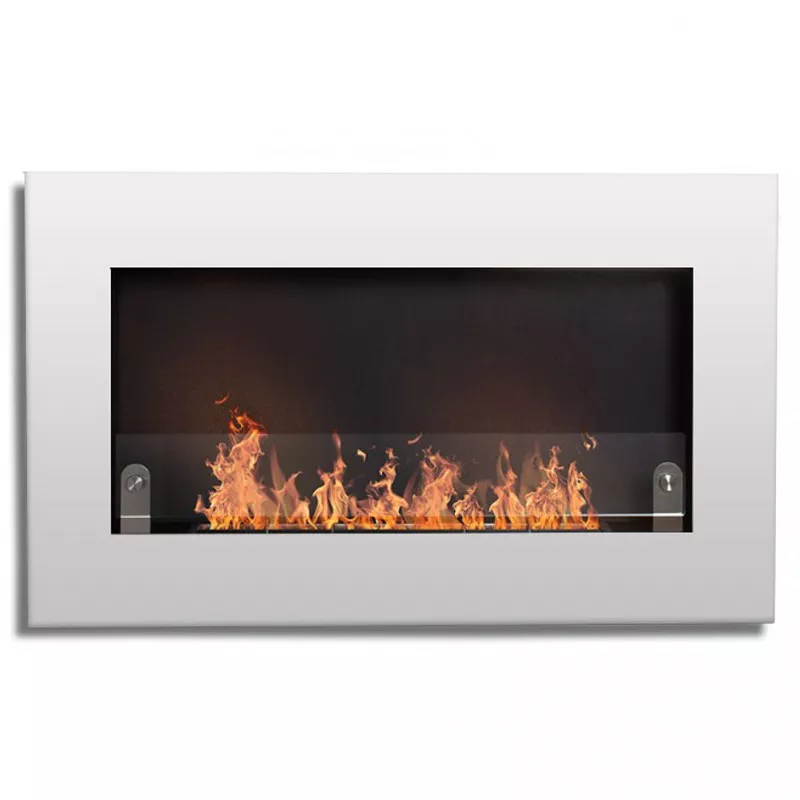 Novo Chimenea de etanol de pared XS Color Blanco brillante