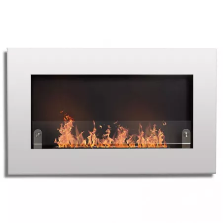 Novo Chimenea de etanol de pared XS Color Blanco brillante