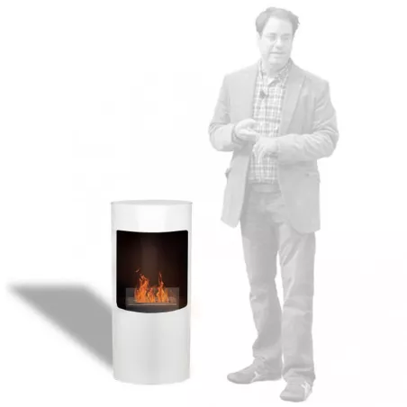 Estufa de etanol Lecco Color Blanco brillante