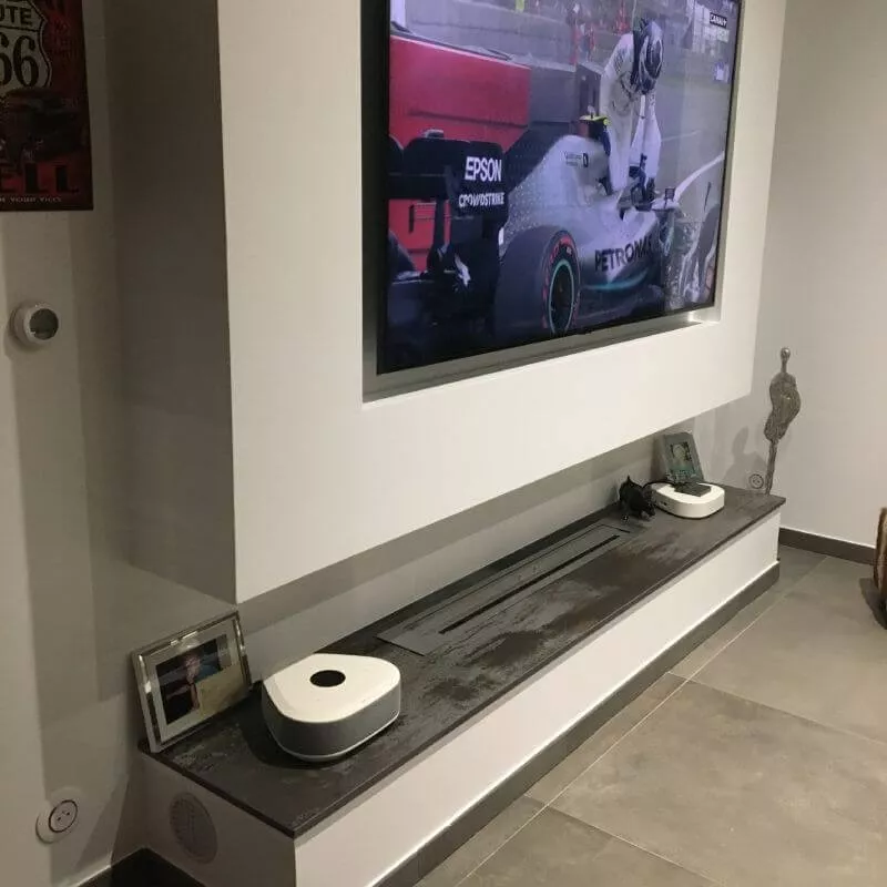 Un gran quemador de 140 cm