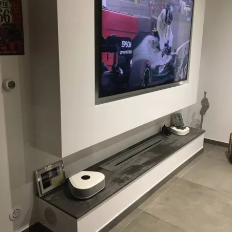 Un gran quemador de 140 cm