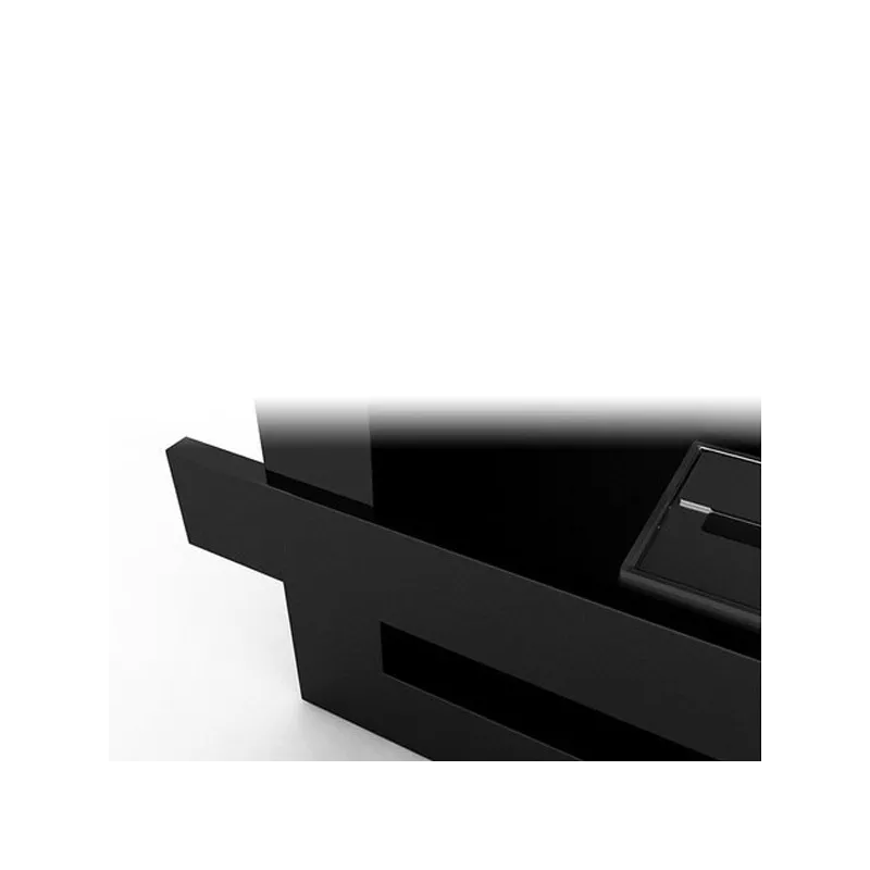 Chimenea urbana de bioetanol, 110x65x24cm Color Negro