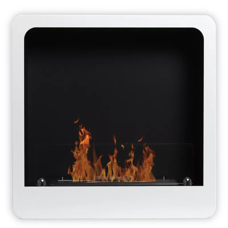 Chimenea de etanol de diseño - Arcadia Color Blanco brillante