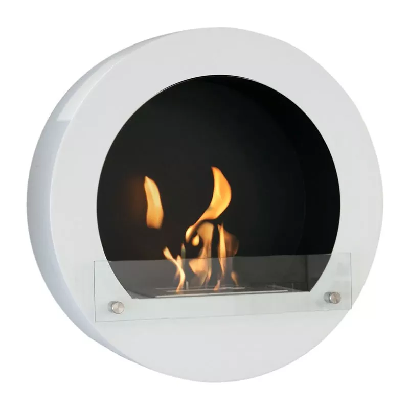 Chimenea de etanol redonda Hublo Color Blanco