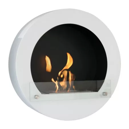 Chimenea de etanol redonda Hublo Color Blanco
