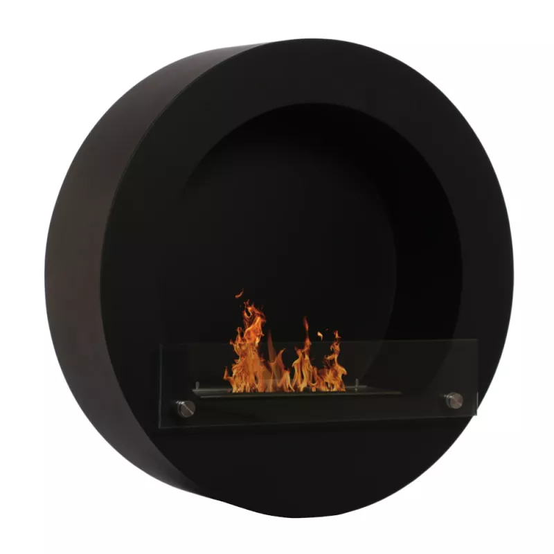 Chimenea de etanol redonda Hublo Color Negro