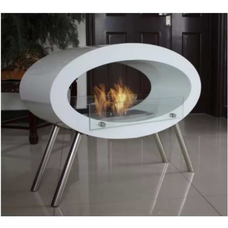 Chimenea independiente Ambroise Color Blanco
