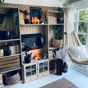 Chimenea de etanol de pared Solo