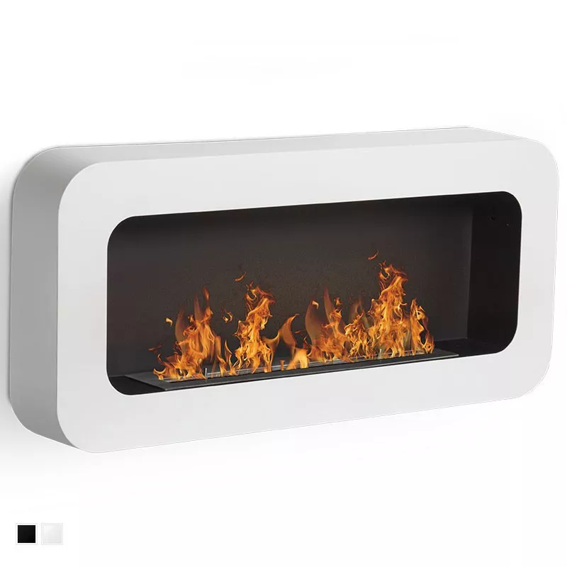 Chimenea de etanol de pared Cassiopée Color Blanco