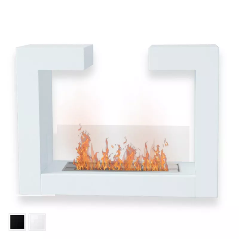 Chimenea de etanol autoportante - Berlin XL Color Blanco
