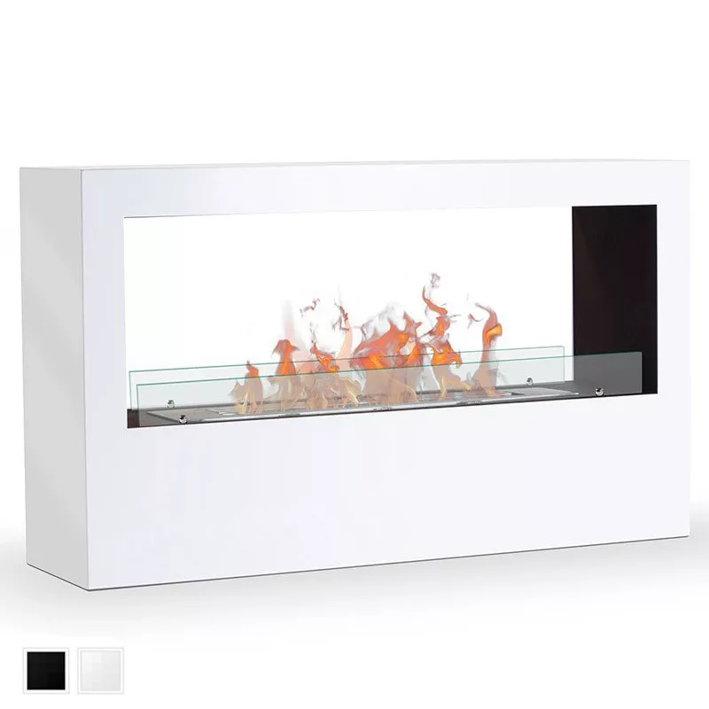 Chimenea XXL andromède, quemador 80 cm Color Blanco