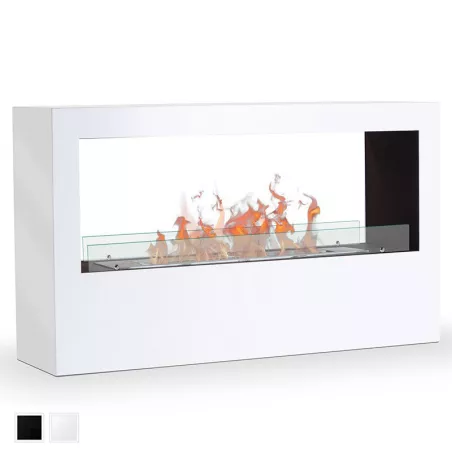 Chimenea XXL andromède, quemador 80 cm Color Blanco