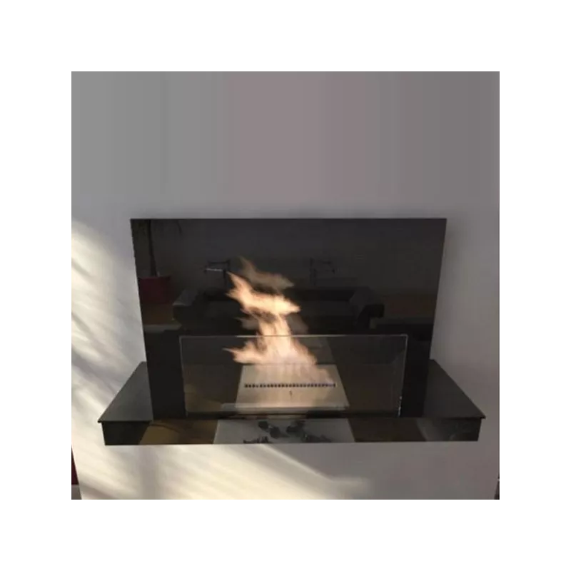 Chimenea de etanol Oslo XL mural o independiente Color Negro