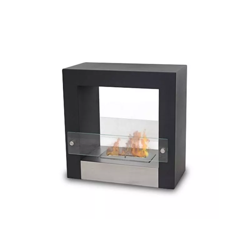 Chimenea de etanol Escape, 50x50x25cm Color Negro