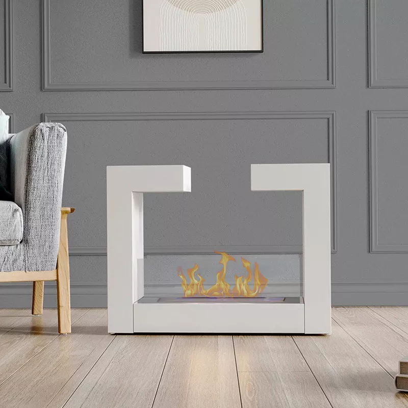 Chimenea de etanol autoportante - Berlin XL Color Blanco