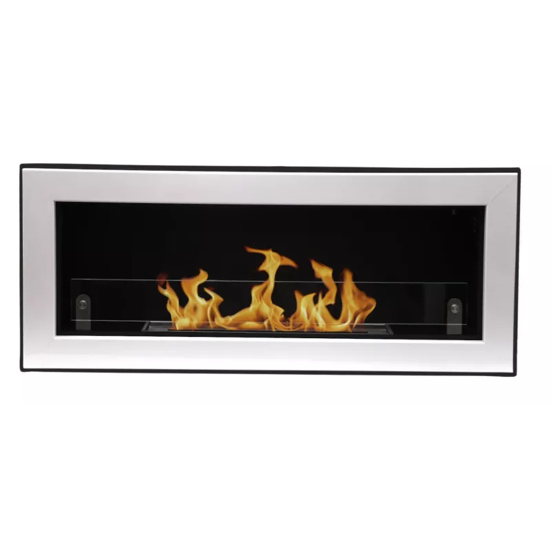 chimenea de etanol mural osani Color Blanco brillante