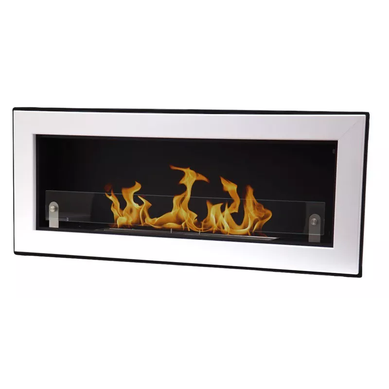 chimenea de etanol mural osani Color Blanco brillante