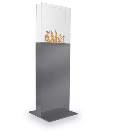 Chimenea de etanol Tower, 45 x 45 x 135 cm Color Acero inoxidable cepillado