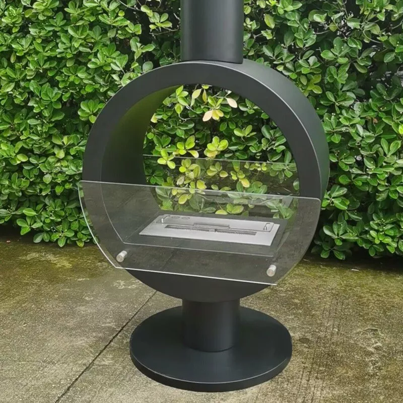 Chimenea mural Zenica Color Negro