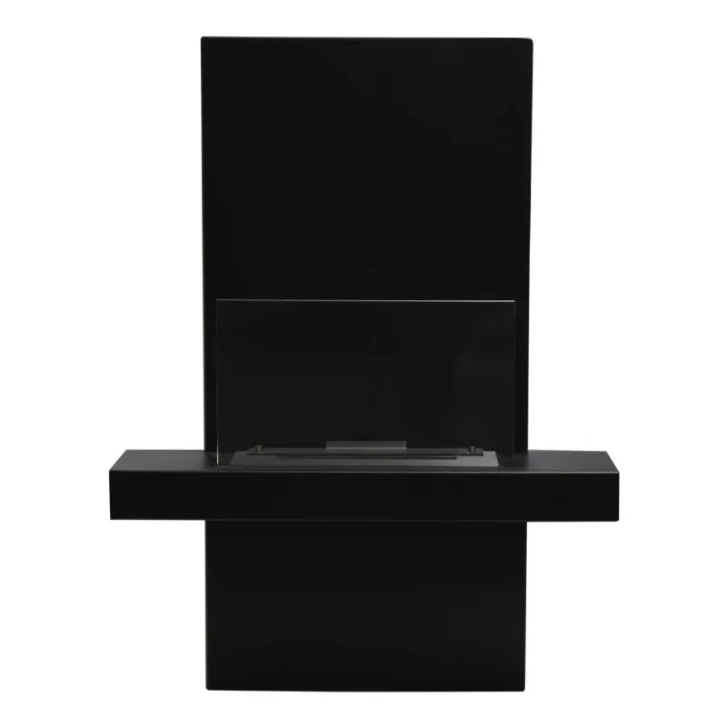 Aliano Chimenea de etanol mural 3kW Color Negro