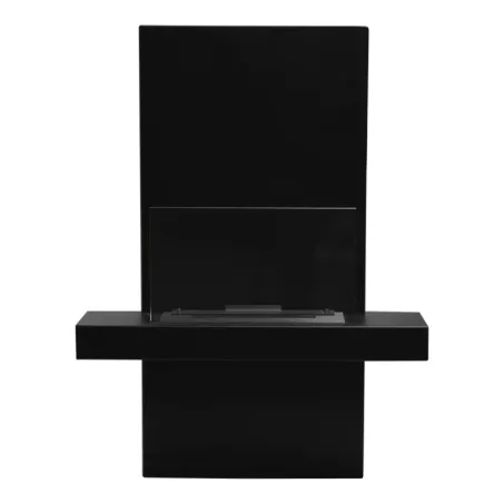 Aliano Chimenea de etanol mural 3kW Color Negro