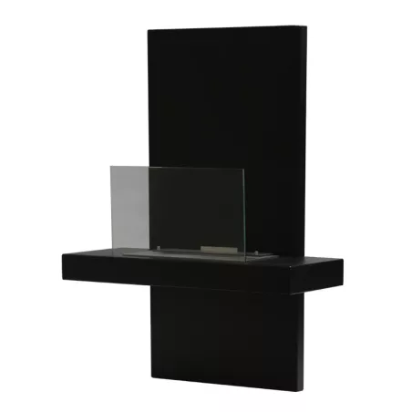 Aliano Chimenea de etanol mural 3kW Color Negro
