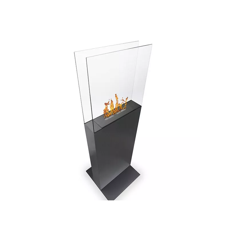 Chimenea de etanol Tower, 45 x 45 x 135 cm Color Acero inoxidable cepillado
