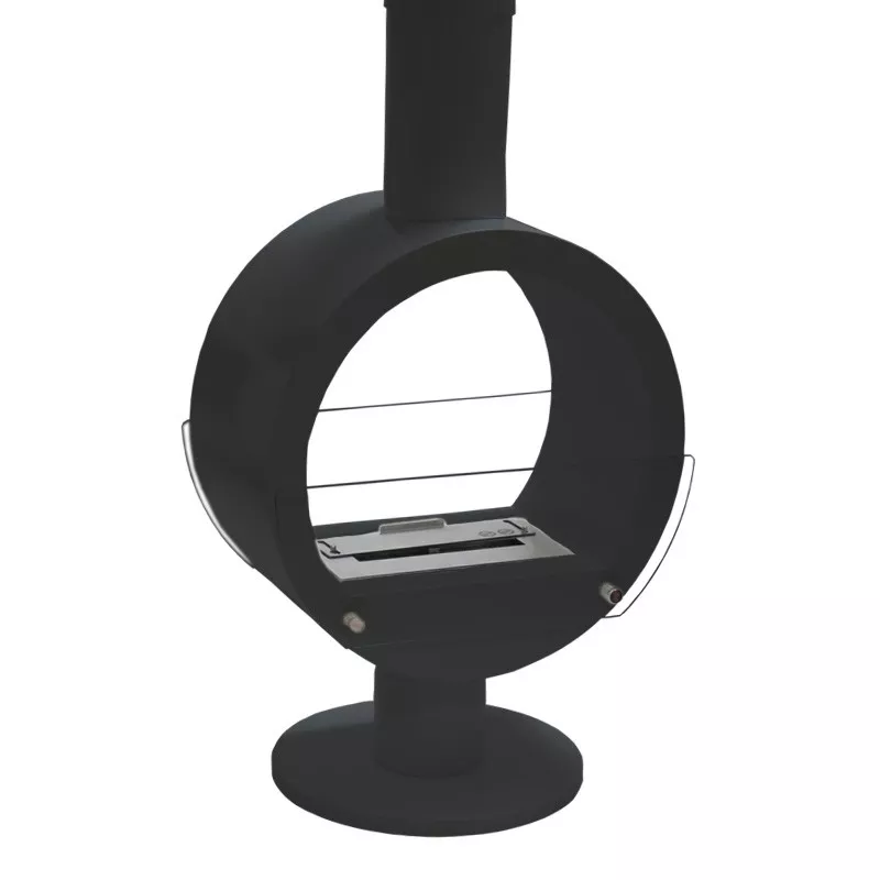 Chimenea mural Zenica Color Negro