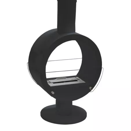 Chimenea mural Zenica Color Negro