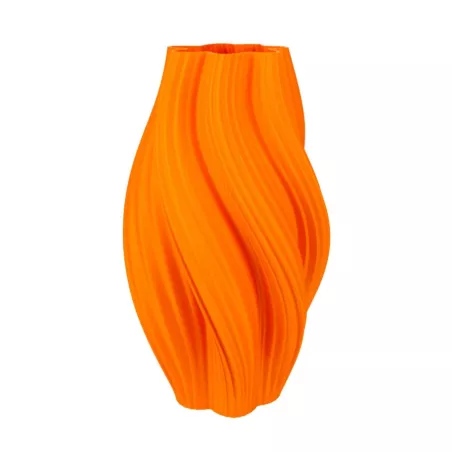 Jarrón Curba ultra diseño Color Naranja Tamaño 20 cm