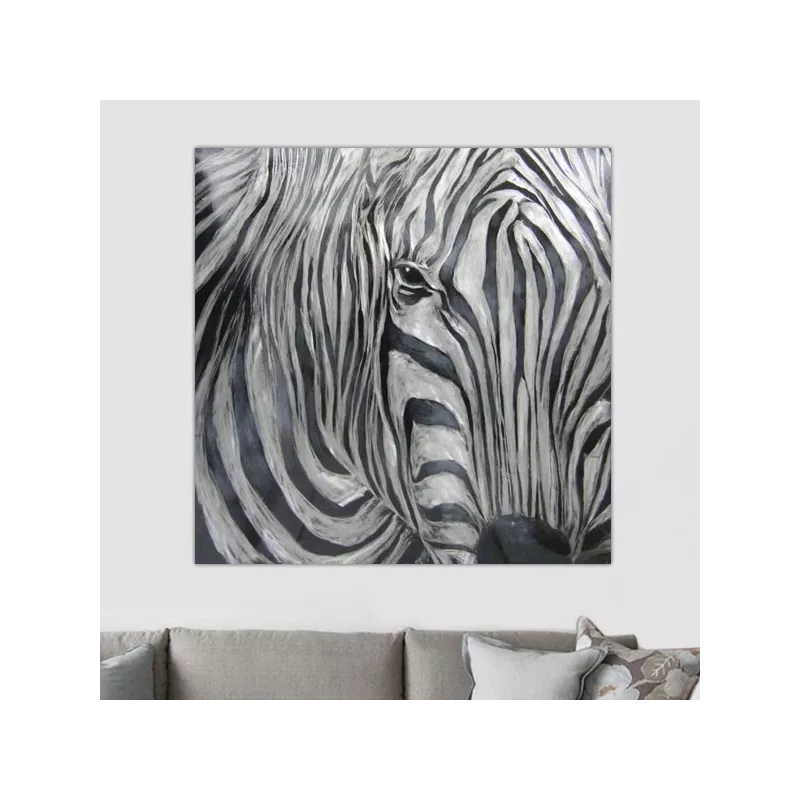 Pintura cebra, 100 x 100 cm