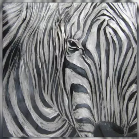 Pintura cebra, 100 x 100 cm