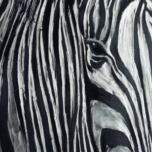 Pintura cebra, 100 x 100 cm