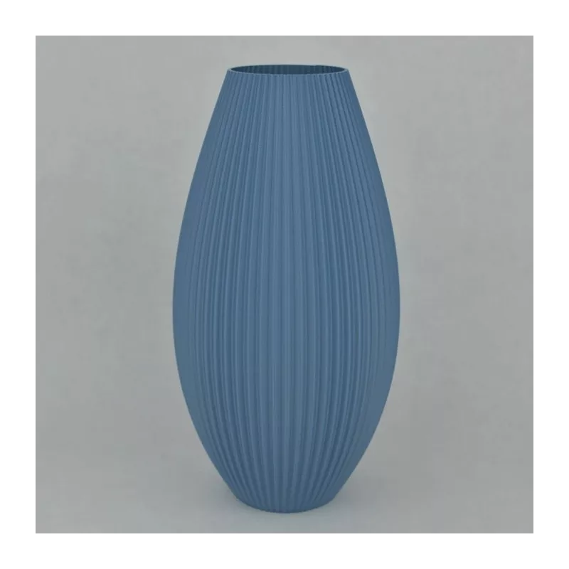 Jarrón de diseño Pila Color Azul Tamaño 15 cm