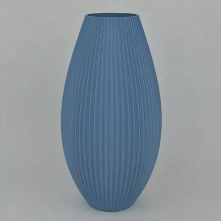 Jarrón de diseño Pila Color Azul Tamaño 15 cm