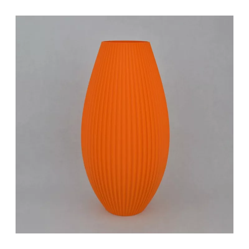Jarrón de diseño Pila Color Naranja Tamaño 15 cm