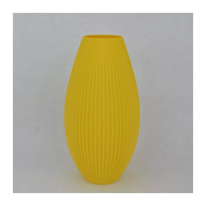 Jarrón de diseño Pila Color Amarillo Tamaño 15 cm