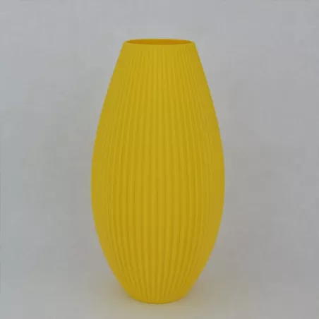 Jarrón de diseño Pila Color Amarillo Tamaño 15 cm