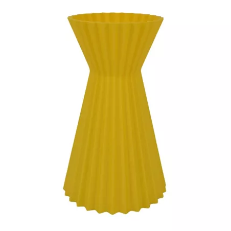 Jarrón de cóctel ultradiseño Color Amarillo Tamaño 20 cm