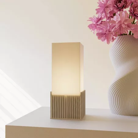 Lámpara de sobremesa "Light Box Color Beige Tamaño 23 cm