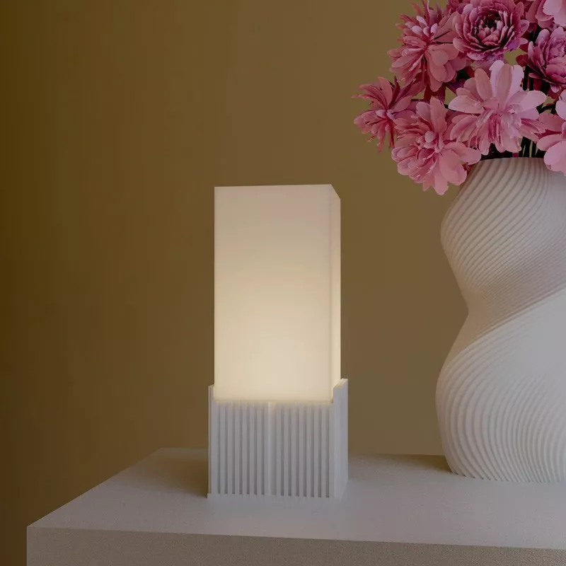 Lámpara de sobremesa "Light Box Color Blanco Tamaño 23 cm