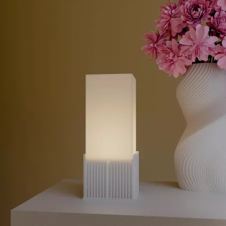 Lámpara de sobremesa "Light Box Color Blanco Tamaño 23 cm