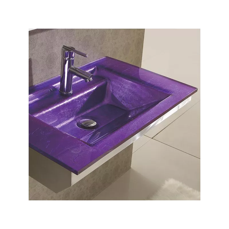 Lavabo de cristal ciruela esmeralda : Wikao hogar y diseño Color Ciruela