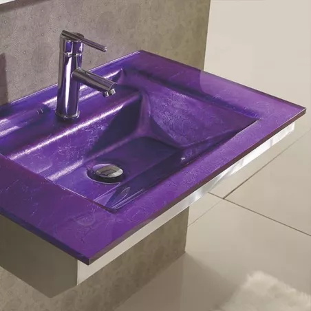 Lavabo de cristal ciruela esmeralda : Wikao hogar y diseño Color Ciruela
