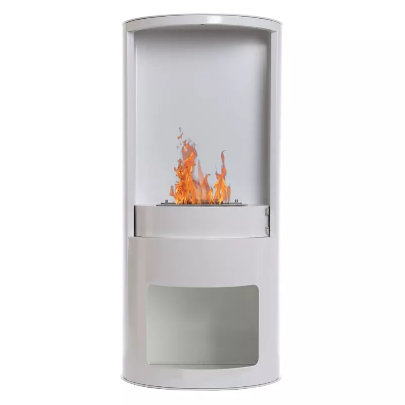 Shoto Falsa estufa de etanol de leña 3 kW Color Blanco