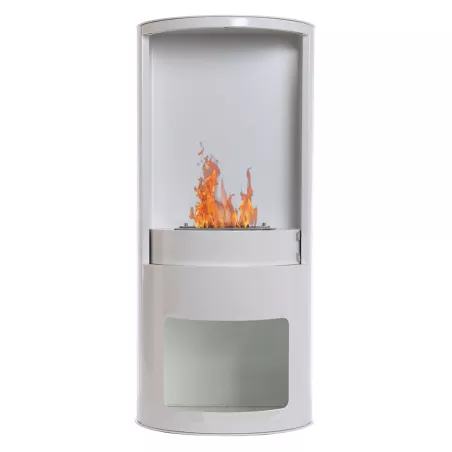 Shoto Falsa estufa de etanol de leña 3 kW Color Blanco