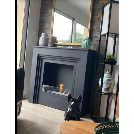 Chimenea orgánica independiente Genova Color Negro