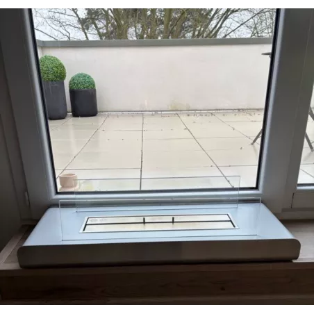 Chimenea independiente de arena Color Blanco